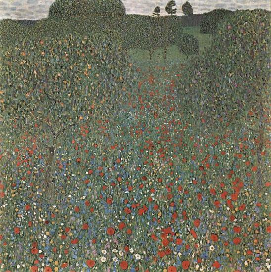 Gustav Klimt Mohnfeld France oil painting art